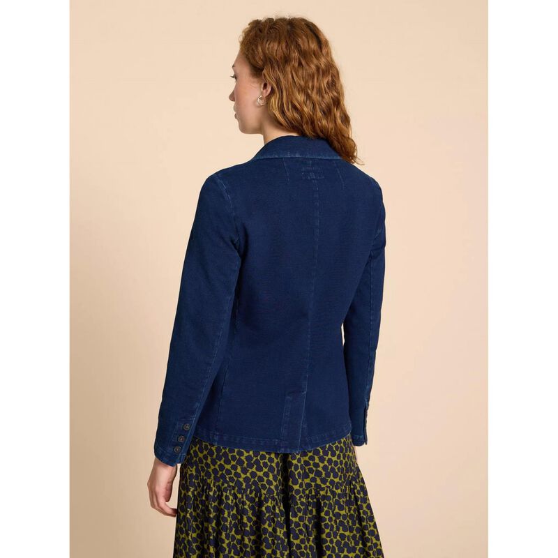 White Stuff Olivia Cotton Jersey Blazer image number 1